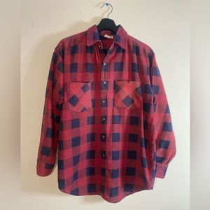 Plaid Long Sleeve LumberJack Shirt Size L